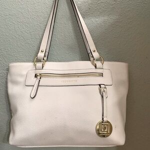 Liz Claiborne white spring bag